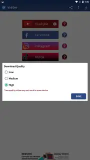 VidGet - YouTube, Insta and TikTok downloader Screenshot 2