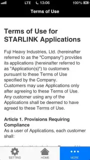 SUBARU STARLINK Screenshot 2