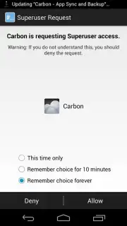 Superuser (for Android 4) Screenshot 1
