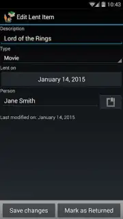 Who Has My Stuff? Screenshot 1