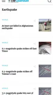 EarthQuake Tracker Screenshot 3