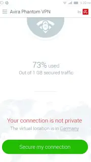 Avira Phantom VPN Screenshot 9