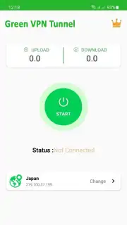 Green VPN Tunnel - Super Fast Net Screenshot 1