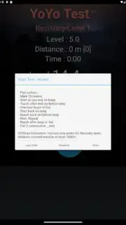Yo-Yo Test Screenshot 1