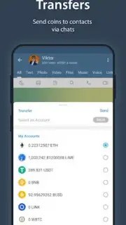 iMe Messenger & Crypto Wallet Screenshot 2