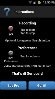 Secret Video Recorder (Android 1X) Screenshot 10