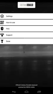 Cristiano Ronaldo Official Keyboard Screenshot 2