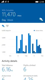 Microsoft Health Screenshot 2