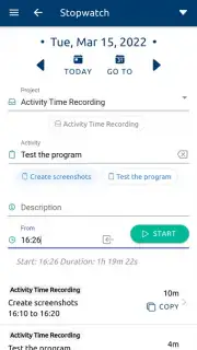 aTimeRecording - Online Time Tracking Screenshot 7