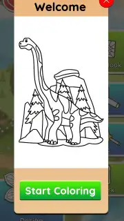 Dino Coloring Game Screenshot 1