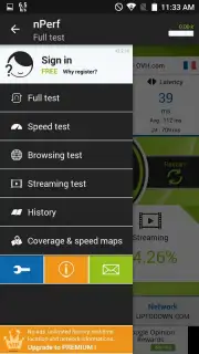 nPerf Speed Test Screenshot 2