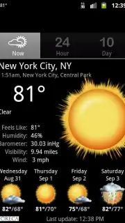 Palmary Weather Screenshot 2