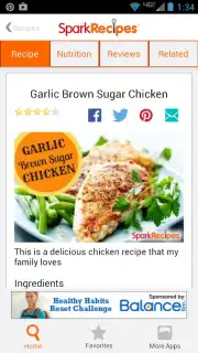 Healthy Recipes - SparkRecipes Screenshot 2