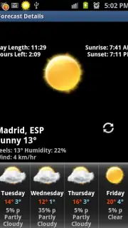 Rings Digital Weather Clock Screenshot 3