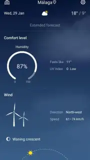 HUAWEI Weather Screenshot 2