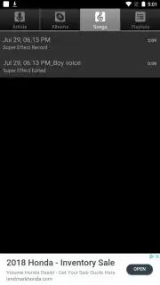 Default Music Player Screenshot 3