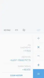 Samsung Calculator Screenshot 3