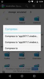 AndroRar Zip and Rar Screenshot 4