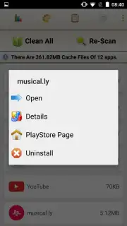 Limpiador Fácil de Caché Screenshot 6