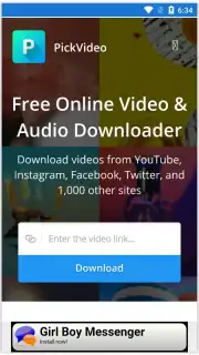 Pick Video downloader Screenshot 1