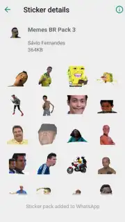 Brazil Funny Memes - Stickers Whatsapp Screenshot 3