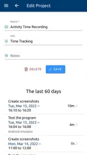 aTimeRecording - Online Time Tracking Screenshot 5