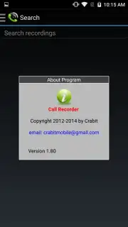 MP3 Call Recorder Screenshot 1