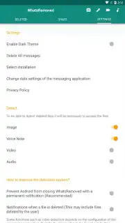 WhatsRemoved Screenshot 3