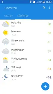 Gismeteo Screenshot 1