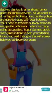 Subway Surfer Tips Screenshot 4