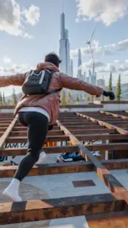 Going Up Jump Parkour Rooftop Screenshot 2