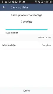 LG Backup (Sender) Screenshot 5