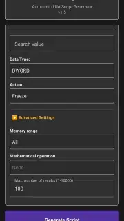 GG Script Generator Screenshot 7