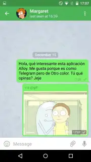 Alloy -free messaging app Screenshot 2