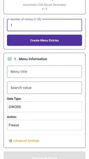 GG Script Generator Screenshot 4