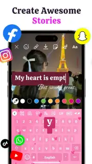 Keyboard for WhatsApp : Stylish Fonts Keyboard Screenshot 2