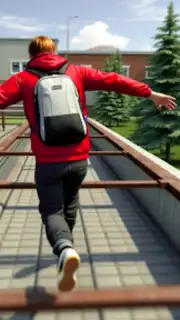 Going Up Jump Parkour Rooftop Screenshot 1