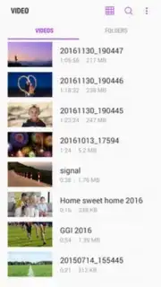 Samsung Video Library Screenshot 2