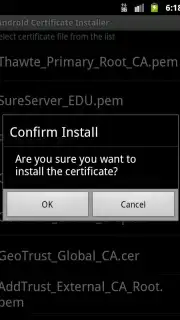 Android Certificate Installer Screenshot 3