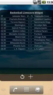 Basketball Livescore Widget Screenshot 16