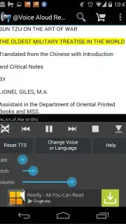 Voice Aloud Reader Screenshot 1