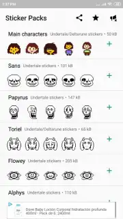 Undertale & Deltarune Stickers for WhatsApp Screenshot 1