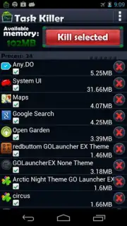 Task Killer FREE Screenshot 1