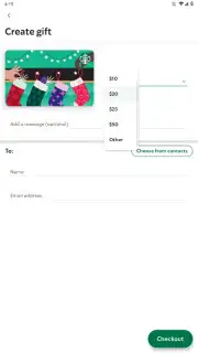 Starbucks Screenshot 3