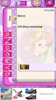 Unicorn Diary Screenshot 4