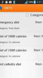 Diets for losing weight Screenshot 1