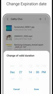Samsung Private Share Screenshot 2