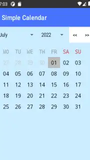 Simple Calendar Screenshot 4