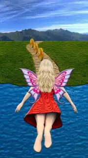 Flying Girl Runner. Screenshot 1