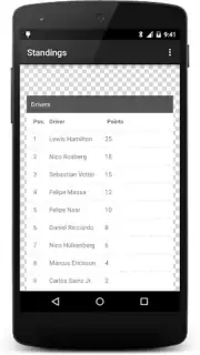Formula Race Calendar Screenshot 2